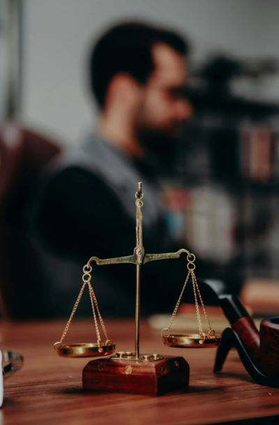 A lawyer’s office.